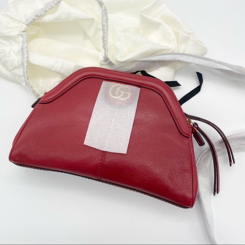 Gucci Crossbody Small Re(Belle) Red Leather NWT - Picture 2 of 11